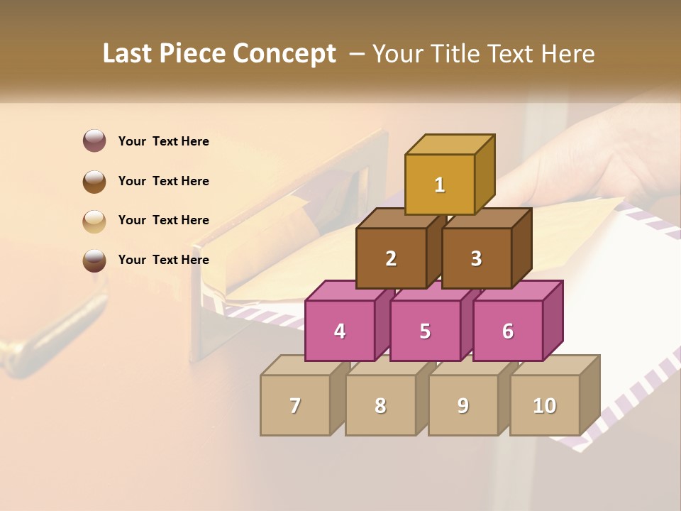 A Person Putting A Piece Of Paper In A Mailbox PowerPoint Template