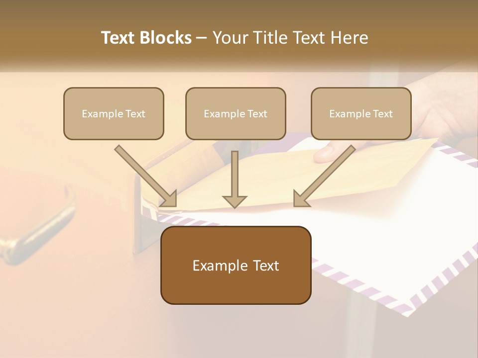 A Person Putting A Piece Of Paper In A Mailbox PowerPoint Template