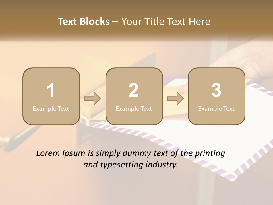 A Person Putting A Piece Of Paper In A Mailbox PowerPoint Template