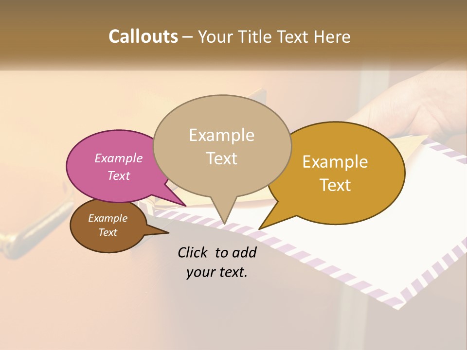 A Person Putting A Piece Of Paper In A Mailbox PowerPoint Template