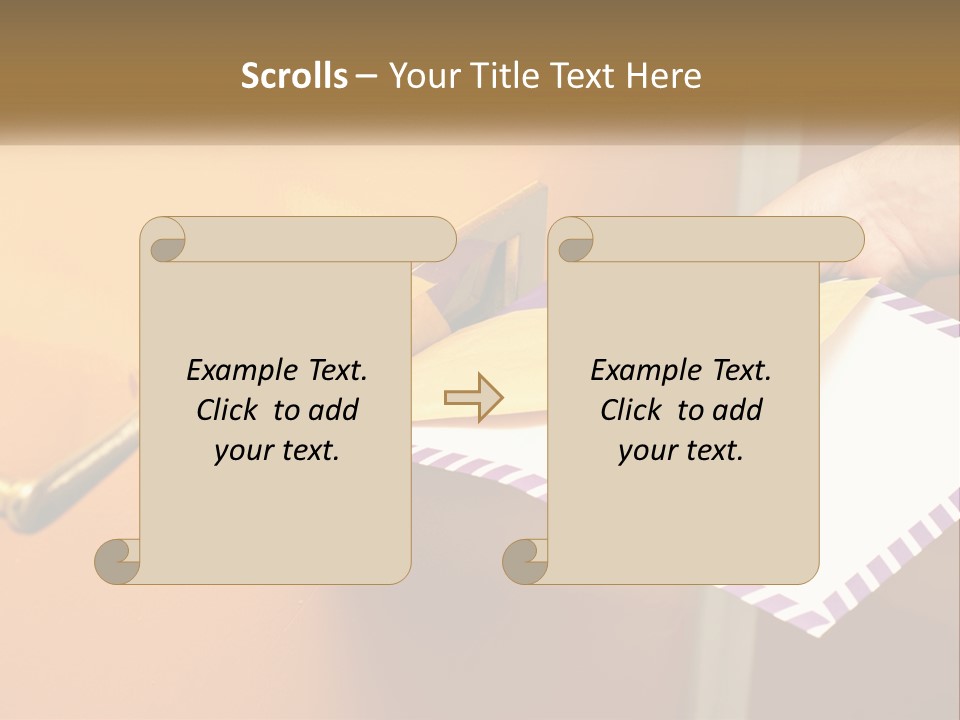 A Person Putting A Piece Of Paper In A Mailbox PowerPoint Template