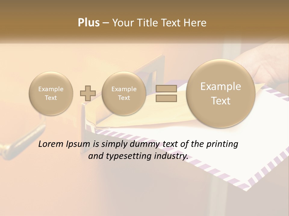 A Person Putting A Piece Of Paper In A Mailbox PowerPoint Template
