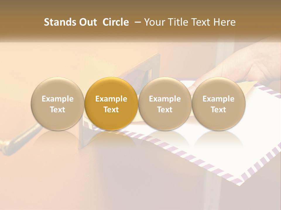 A Person Putting A Piece Of Paper In A Mailbox PowerPoint Template