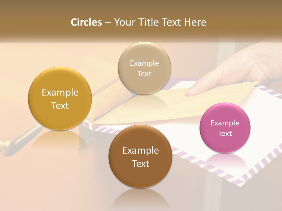 A Person Putting A Piece Of Paper In A Mailbox PowerPoint Template
