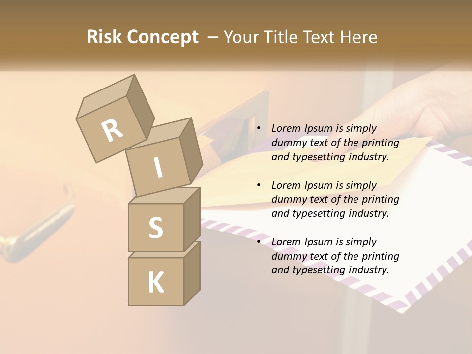 A Person Putting A Piece Of Paper In A Mailbox PowerPoint Template