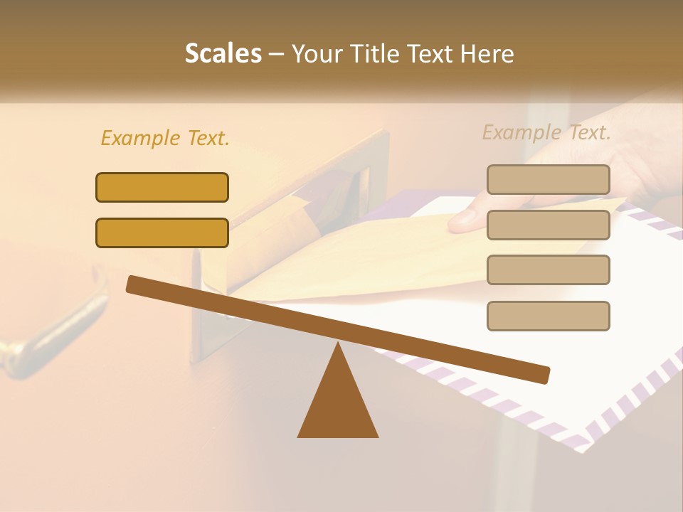 A Person Putting A Piece Of Paper In A Mailbox PowerPoint Template