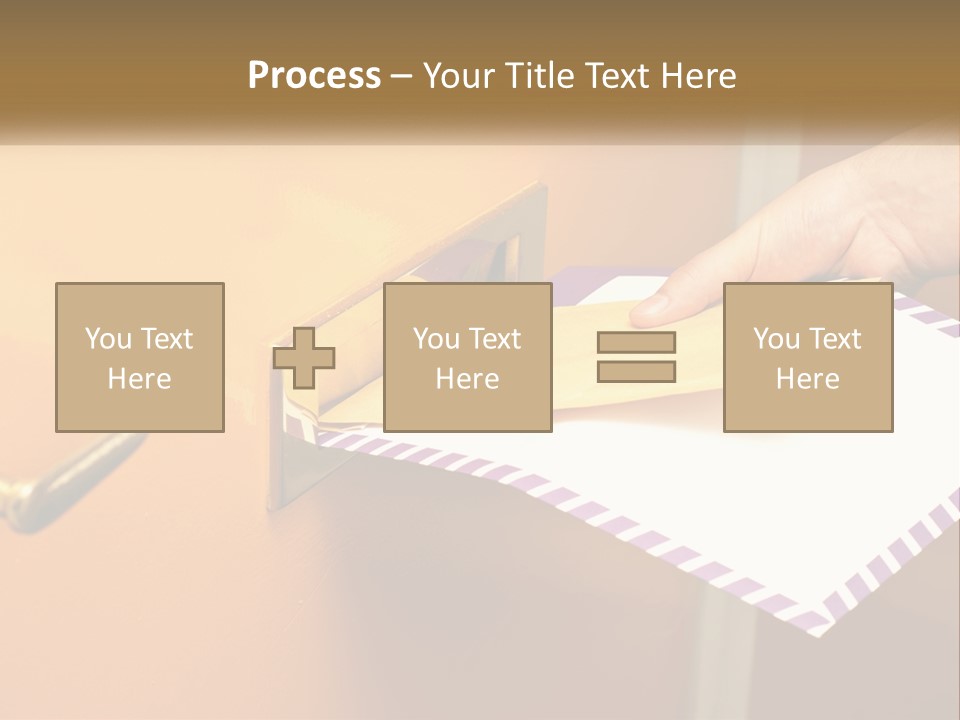 A Person Putting A Piece Of Paper In A Mailbox PowerPoint Template