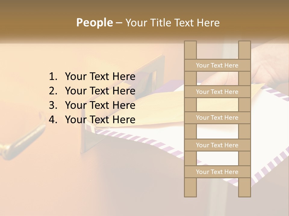 A Person Putting A Piece Of Paper In A Mailbox PowerPoint Template