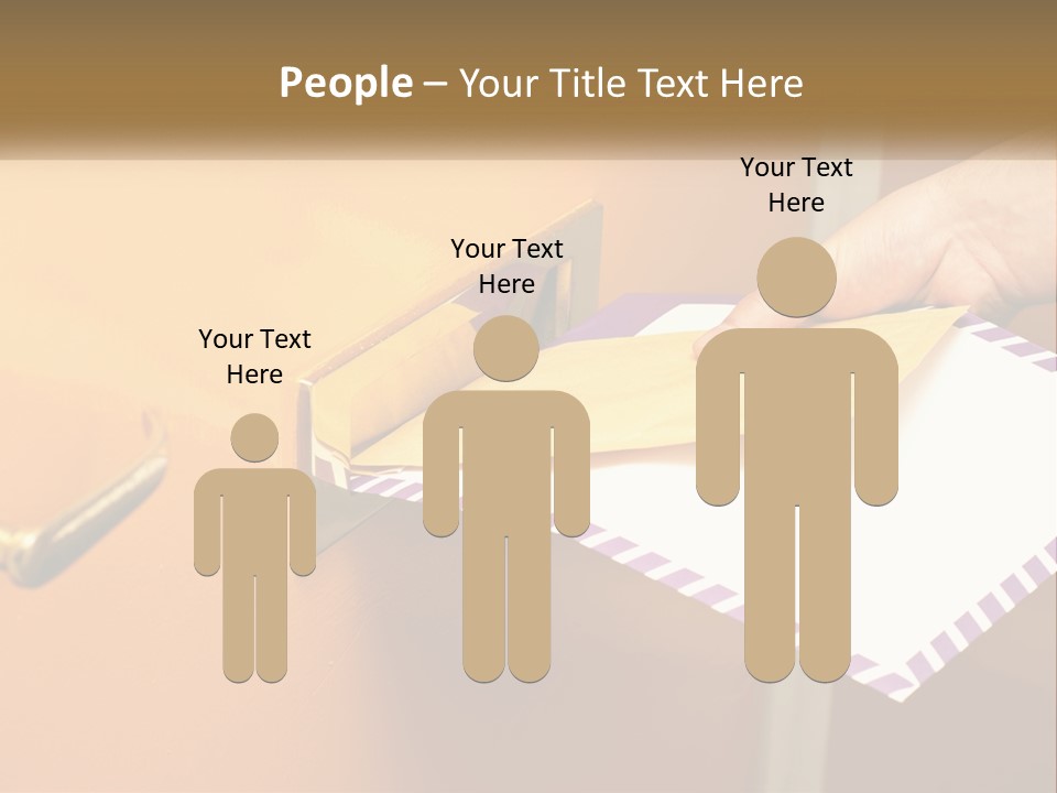 A Person Putting A Piece Of Paper In A Mailbox PowerPoint Template