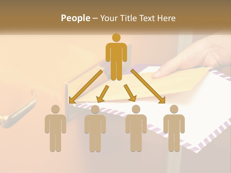 A Person Putting A Piece Of Paper In A Mailbox PowerPoint Template