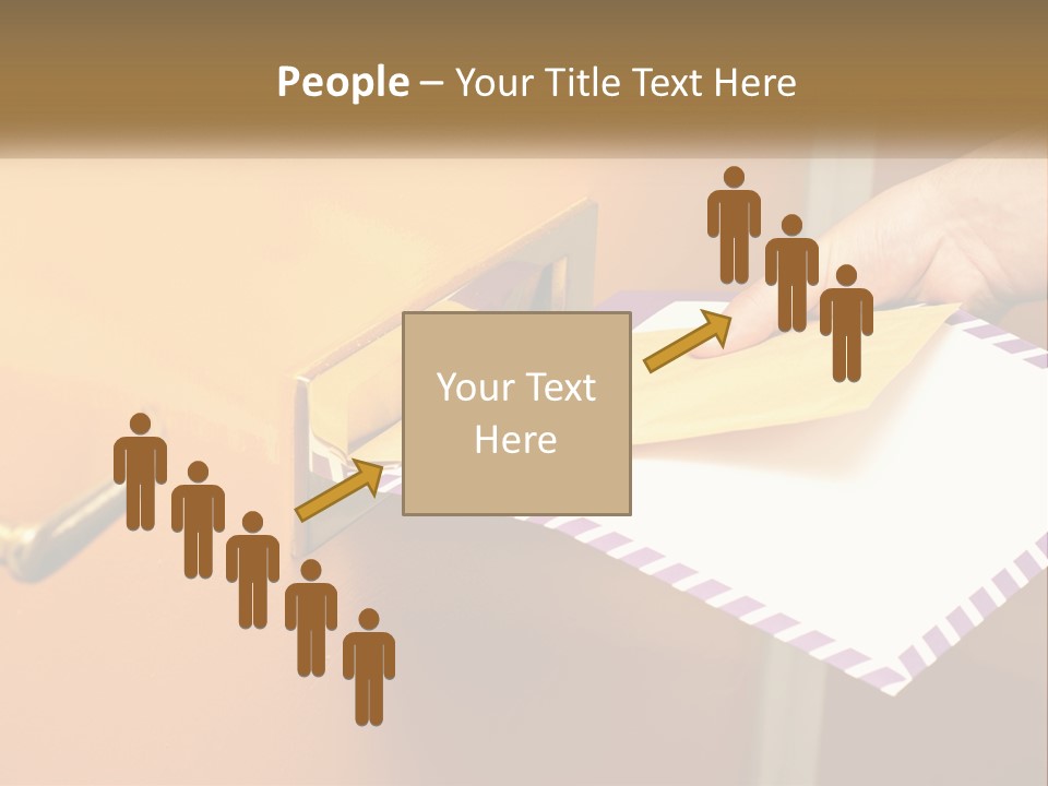 A Person Putting A Piece Of Paper In A Mailbox PowerPoint Template