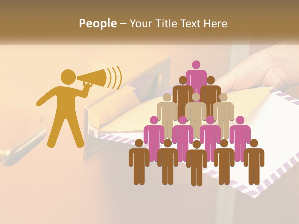 A Person Putting A Piece Of Paper In A Mailbox PowerPoint Template