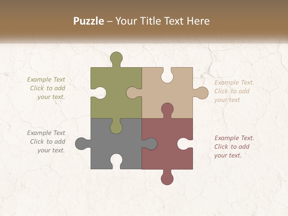 A White Wall With Cracked Paint On It PowerPoint Template