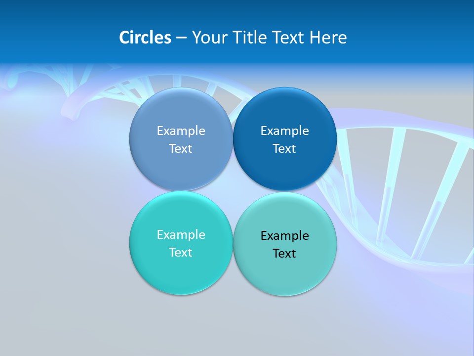A Blue And White Structure With A Blue Background PowerPoint Template