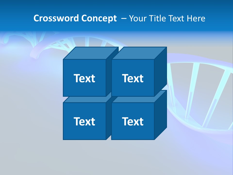 A Blue And White Structure With A Blue Background PowerPoint Template
