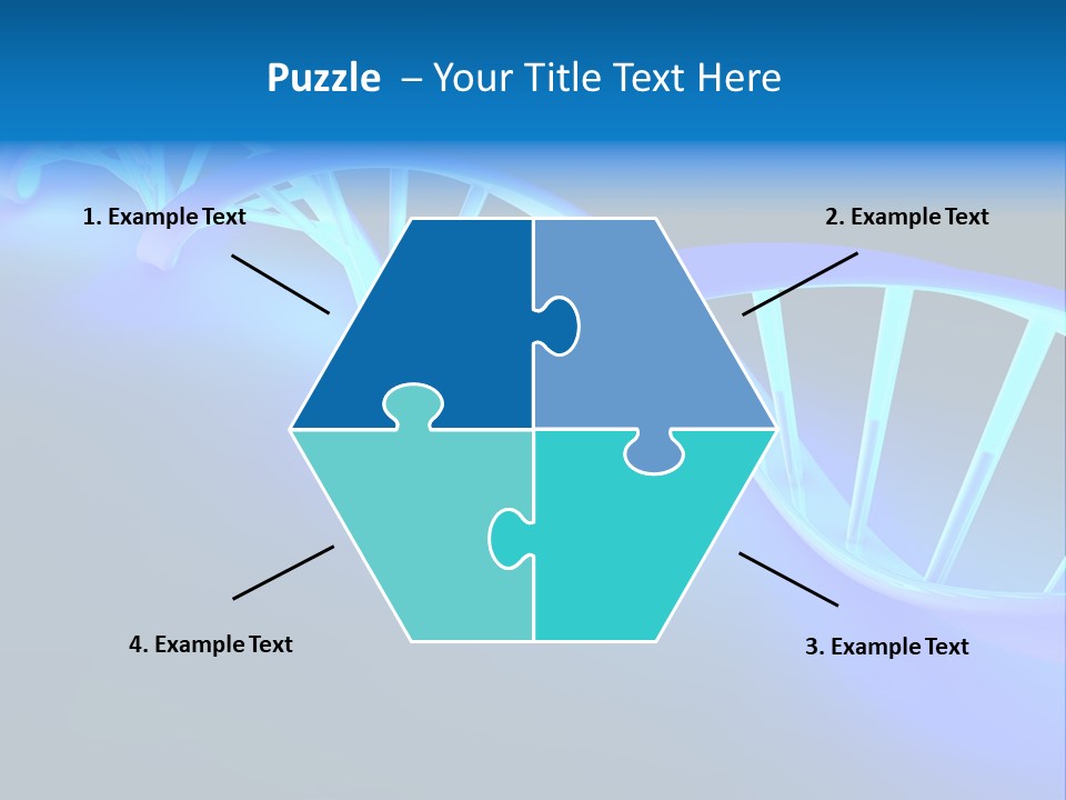 A Blue And White Structure With A Blue Background PowerPoint Template