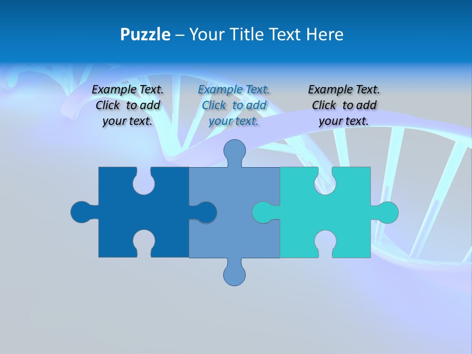 A Blue And White Structure With A Blue Background PowerPoint Template