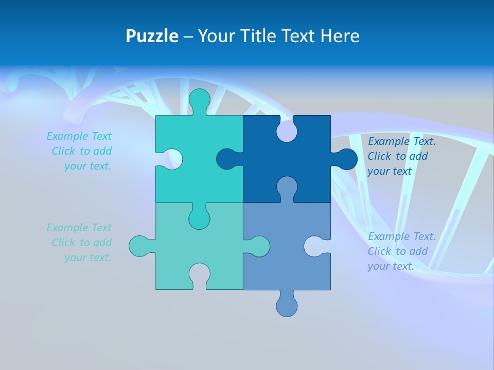 A Blue And White Structure With A Blue Background PowerPoint Template