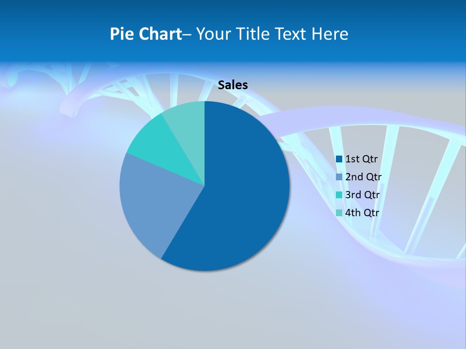 A Blue And White Structure With A Blue Background PowerPoint Template