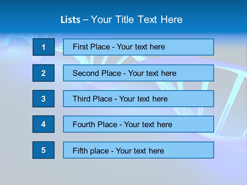 A Blue And White Structure With A Blue Background PowerPoint Template