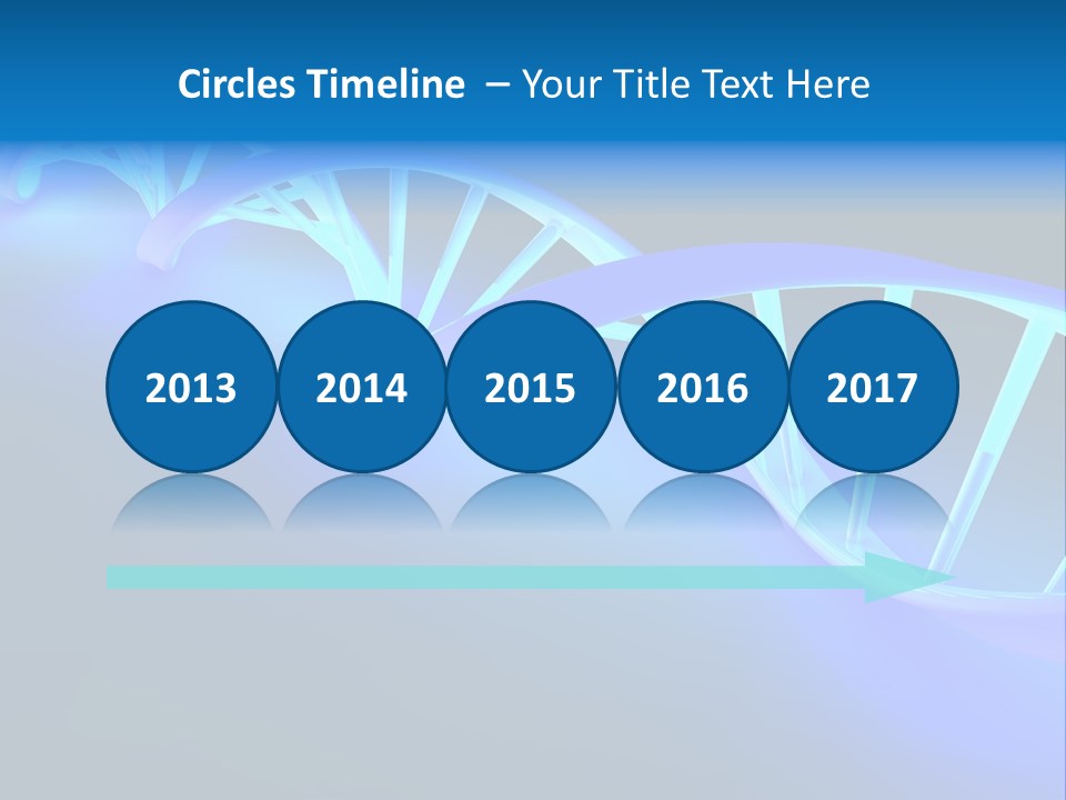 A Blue And White Structure With A Blue Background PowerPoint Template