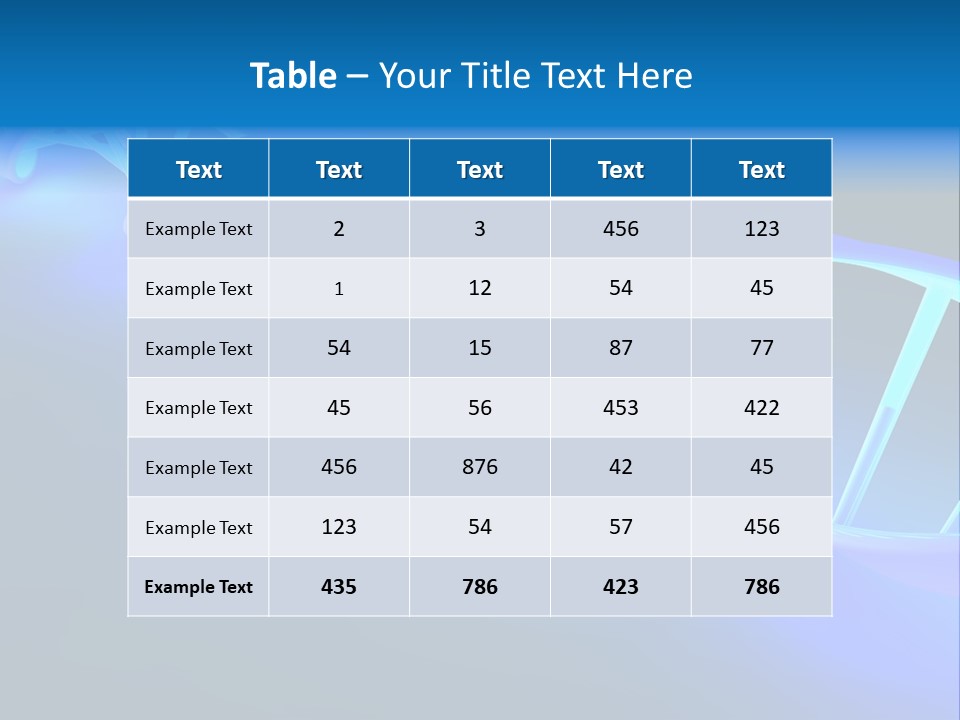 A Blue And White Structure With A Blue Background PowerPoint Template