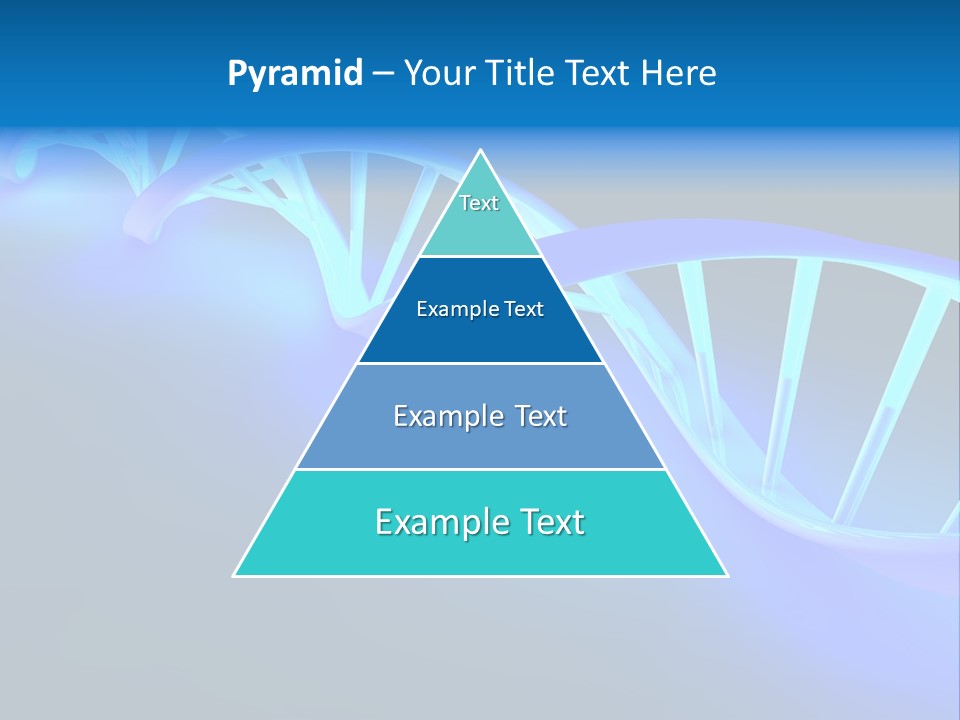 A Blue And White Structure With A Blue Background PowerPoint Template