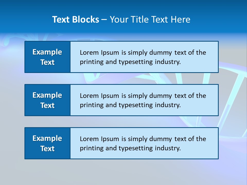 A Blue And White Structure With A Blue Background PowerPoint Template