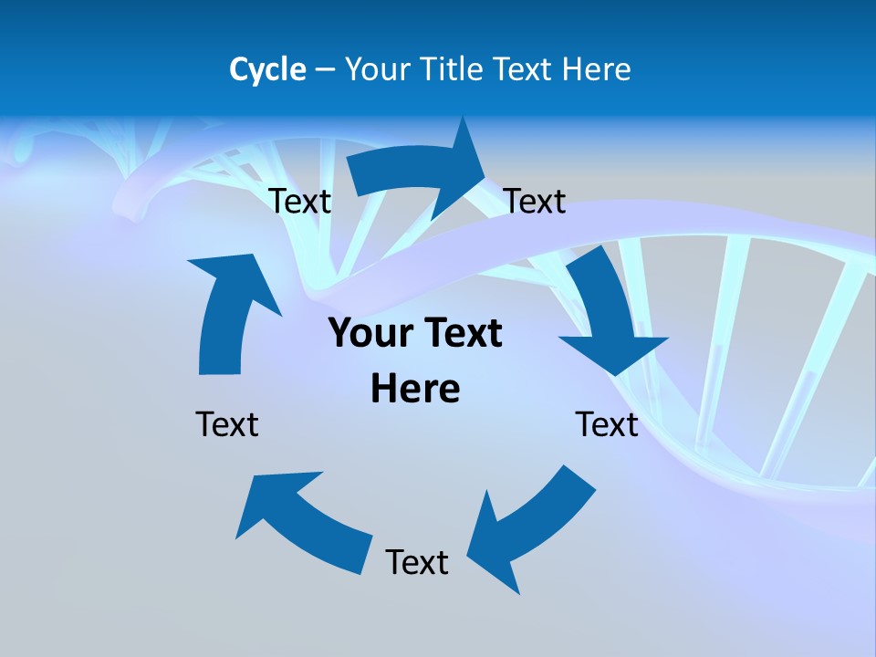 A Blue And White Structure With A Blue Background PowerPoint Template
