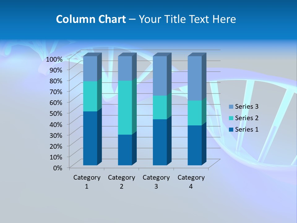 A Blue And White Structure With A Blue Background PowerPoint Template
