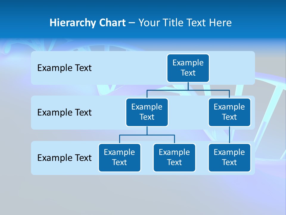 A Blue And White Structure With A Blue Background PowerPoint Template