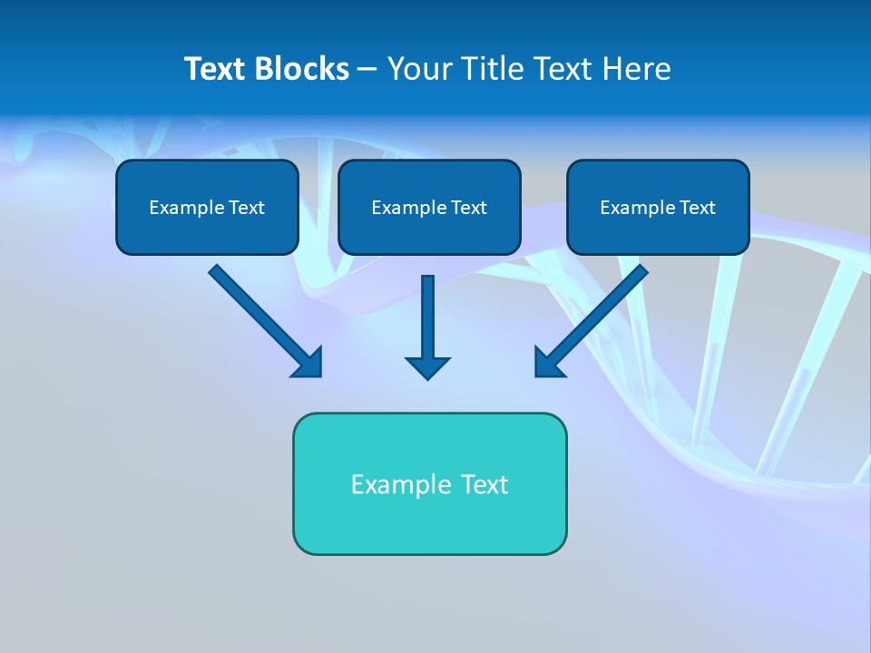 A Blue And White Structure With A Blue Background PowerPoint Template