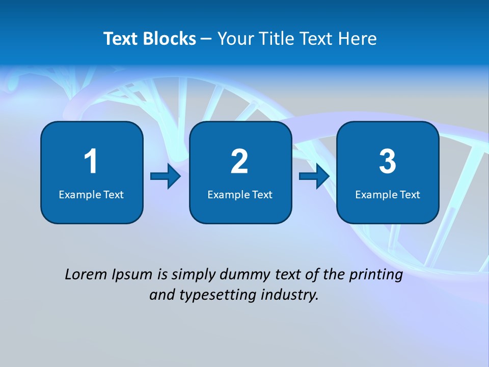 A Blue And White Structure With A Blue Background PowerPoint Template