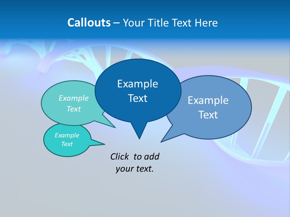 A Blue And White Structure With A Blue Background PowerPoint Template