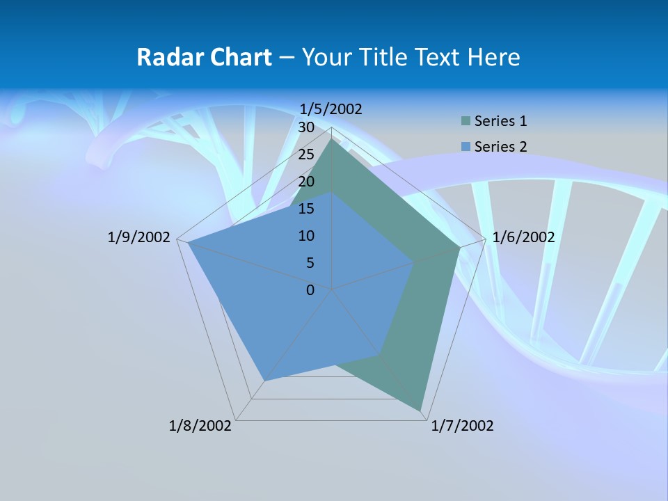 A Blue And White Structure With A Blue Background PowerPoint Template