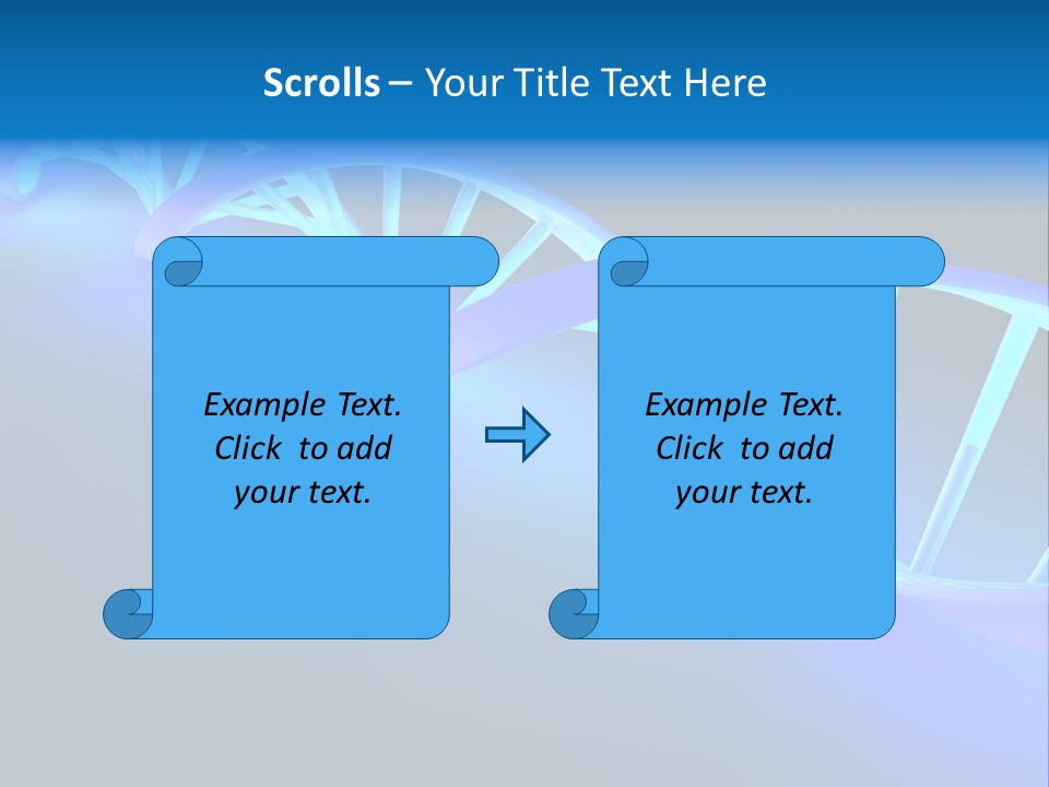 A Blue And White Structure With A Blue Background PowerPoint Template