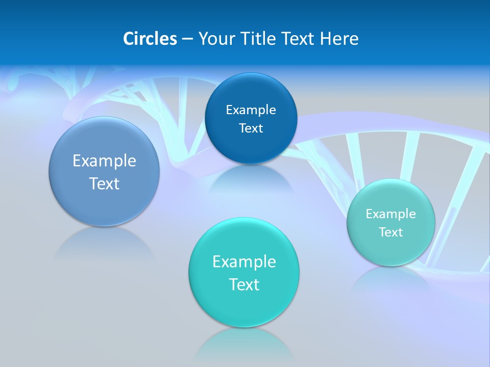 A Blue And White Structure With A Blue Background PowerPoint Template