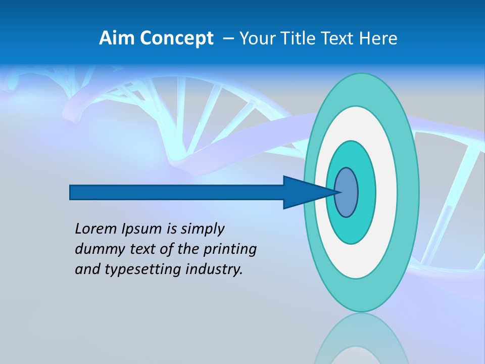 A Blue And White Structure With A Blue Background PowerPoint Template