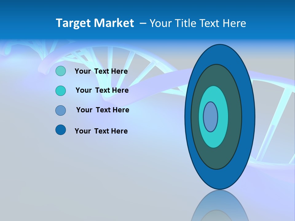 A Blue And White Structure With A Blue Background PowerPoint Template