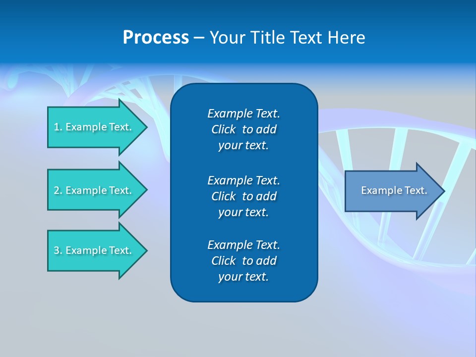 A Blue And White Structure With A Blue Background PowerPoint Template