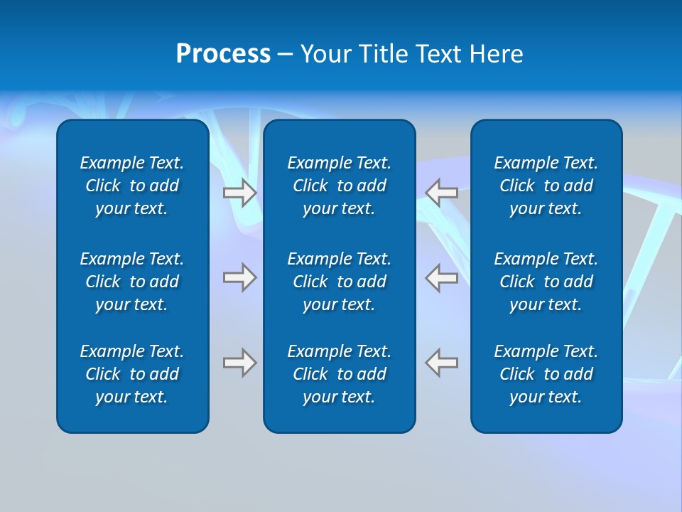 A Blue And White Structure With A Blue Background PowerPoint Template
