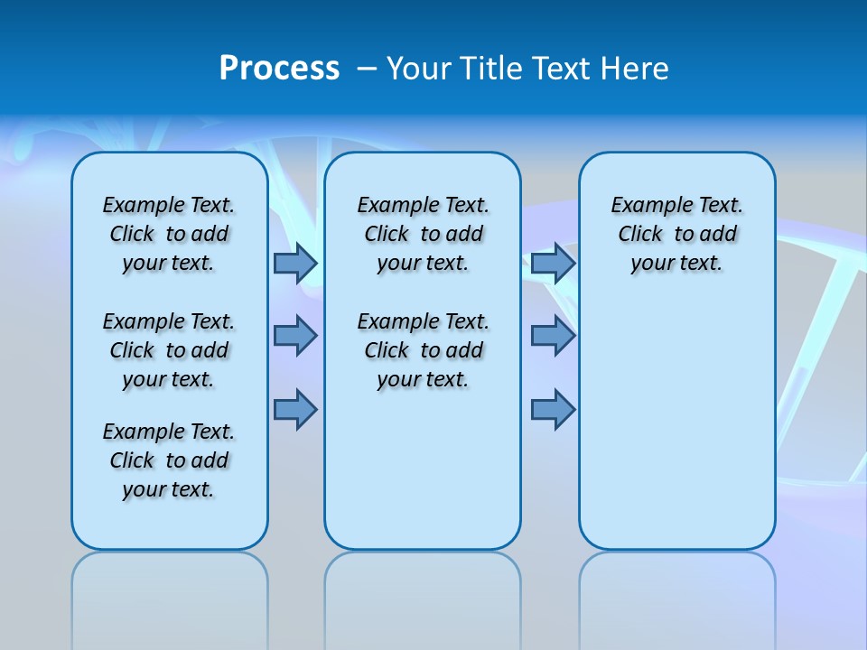 A Blue And White Structure With A Blue Background PowerPoint Template