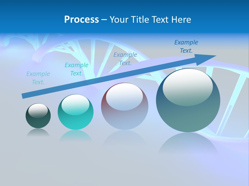 A Blue And White Structure With A Blue Background PowerPoint Template