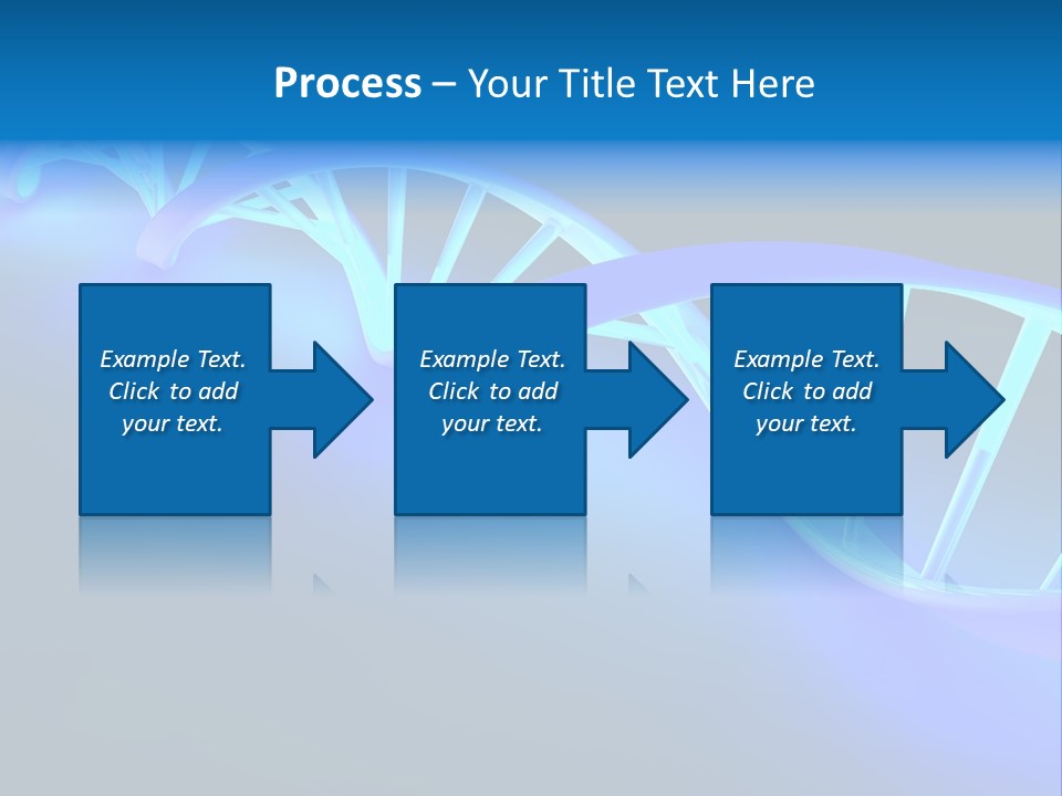 A Blue And White Structure With A Blue Background PowerPoint Template