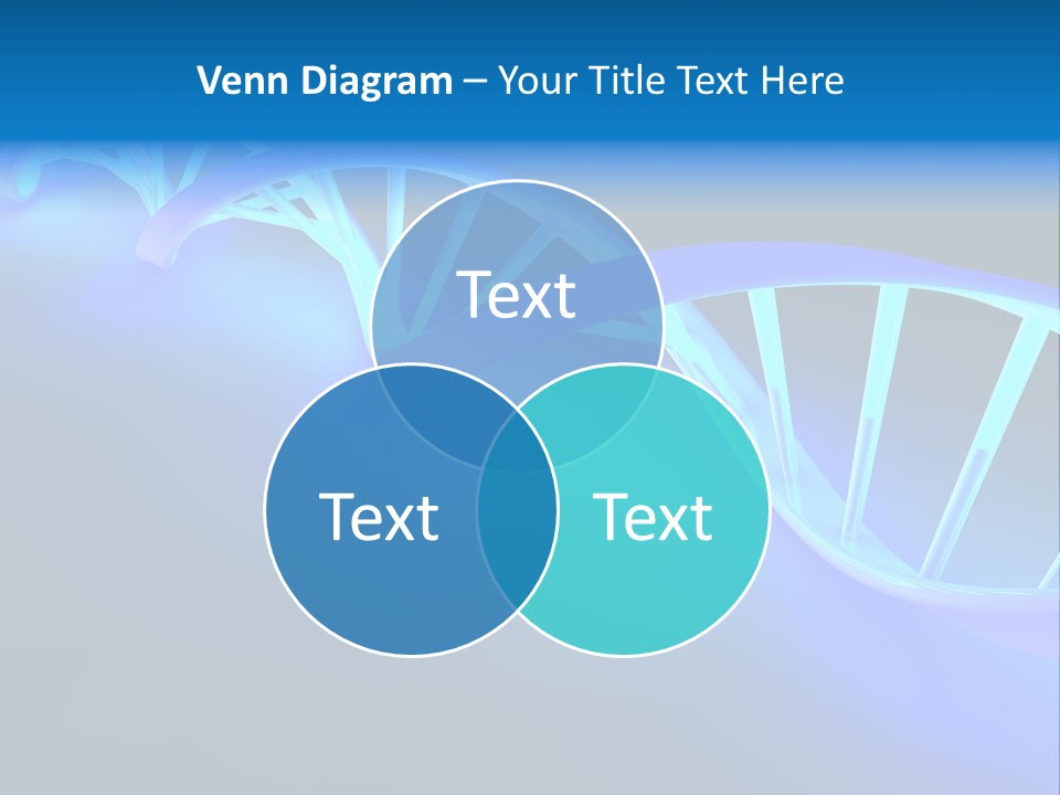 A Blue And White Structure With A Blue Background PowerPoint Template