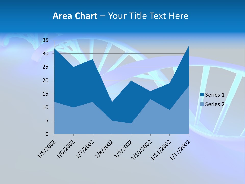 A Blue And White Structure With A Blue Background PowerPoint Template