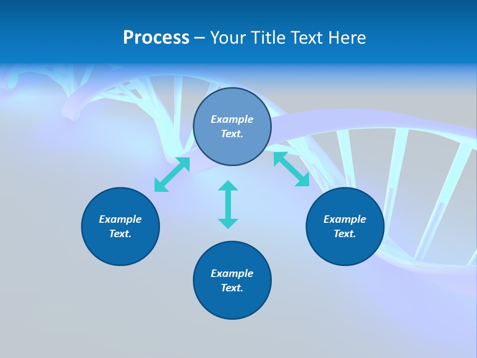A Blue And White Structure With A Blue Background PowerPoint Template