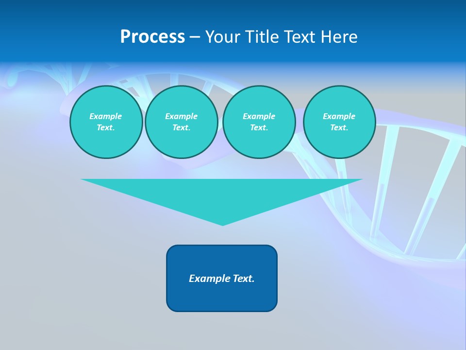 A Blue And White Structure With A Blue Background PowerPoint Template