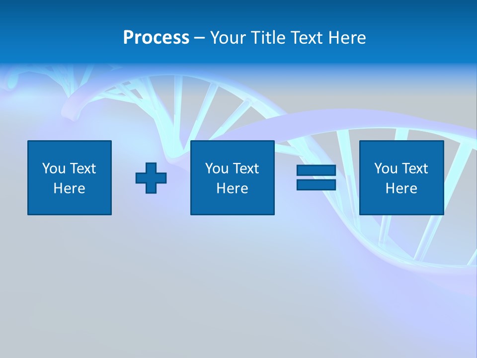 A Blue And White Structure With A Blue Background PowerPoint Template