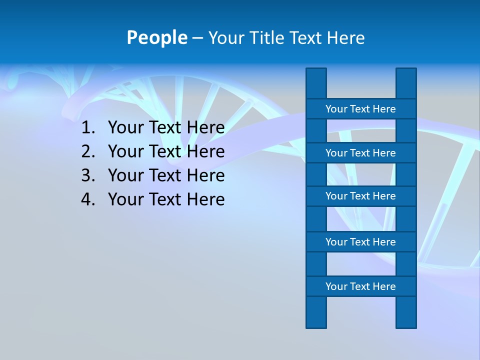 A Blue And White Structure With A Blue Background PowerPoint Template